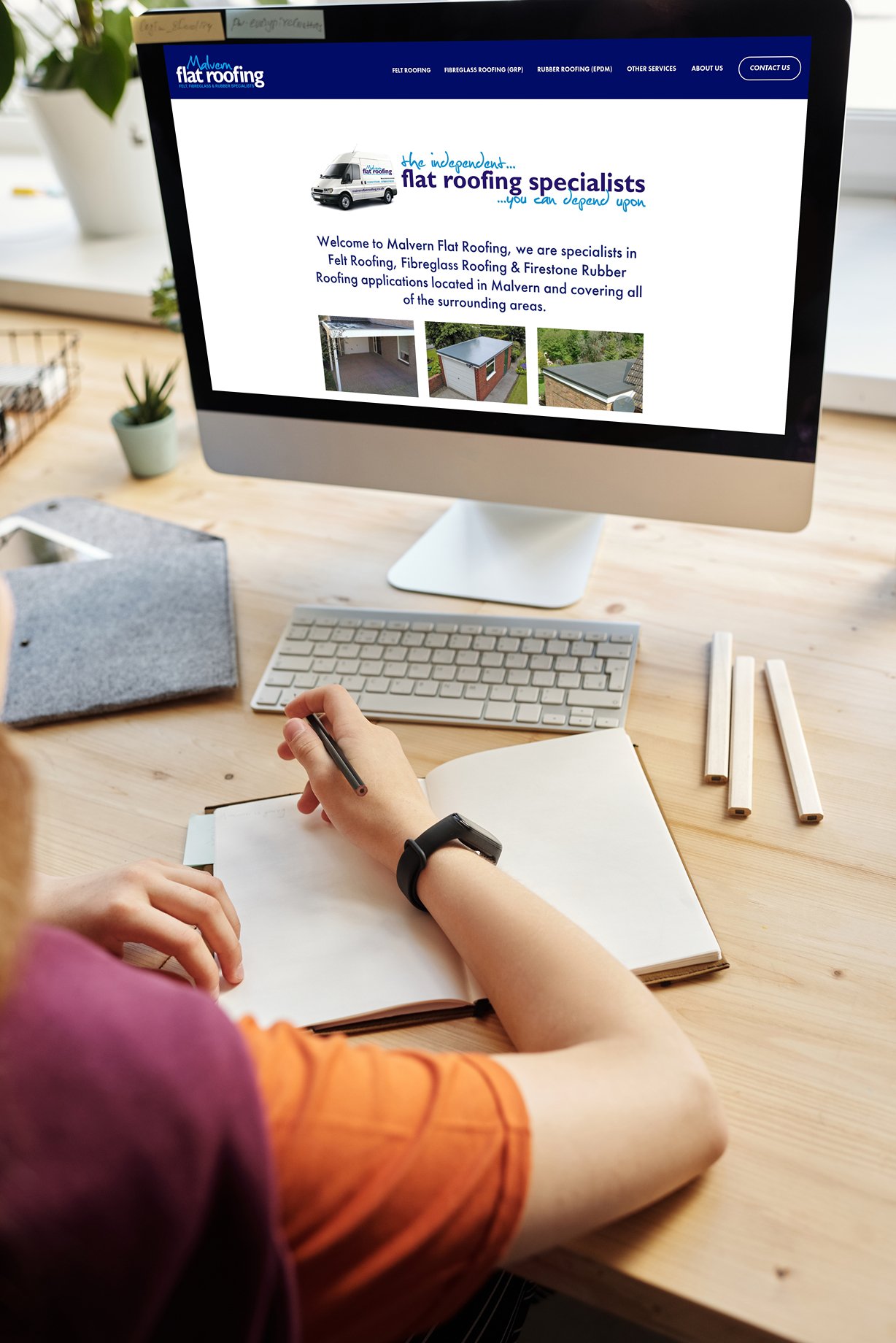 Construction Web Design For Malvern Flat Roofing