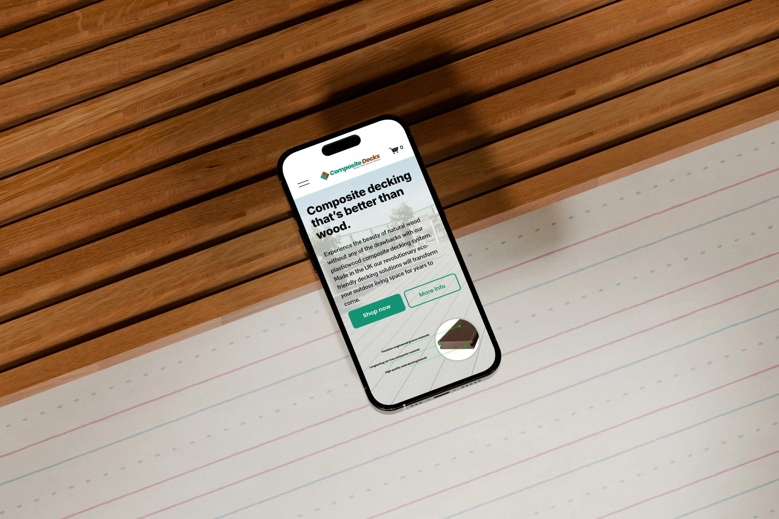 Ecommerce Website Design For Composite Decks
