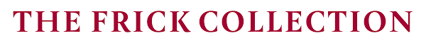 Text reading 'THE FRICK COLLECTION' in maroon font on a white background.