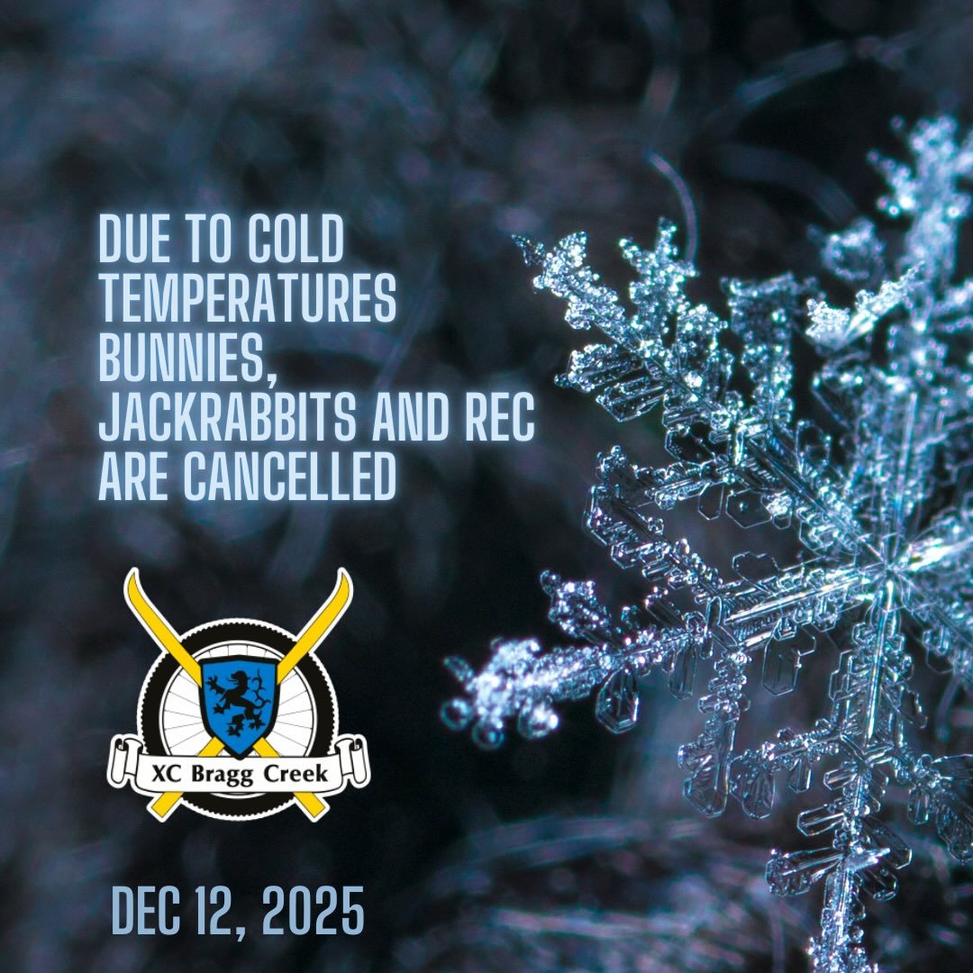 Due to the increasingly cold temps today we will be cancelling Bunnies, Jackrabbits and Rec ski programming for this evening.