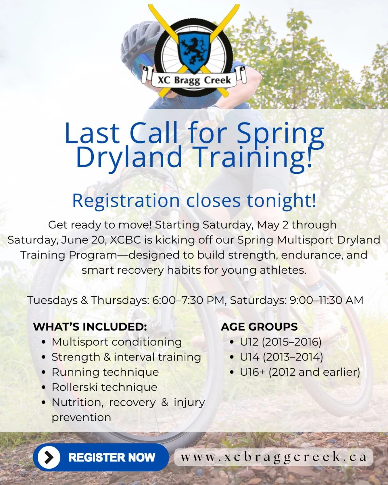 Visit our website to sign up!