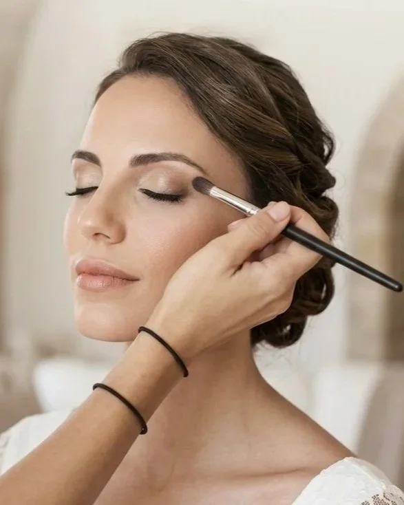 Bridal makeup application