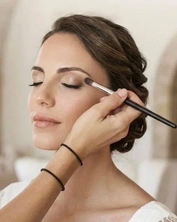 Bridal makeup application