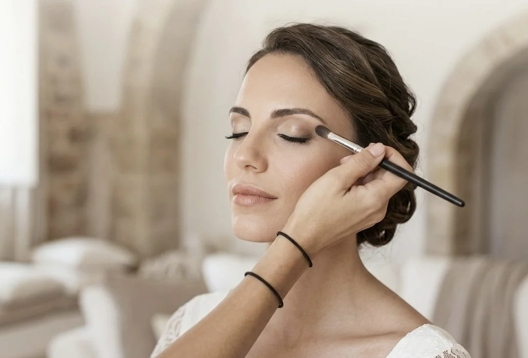 Bridal makeup application