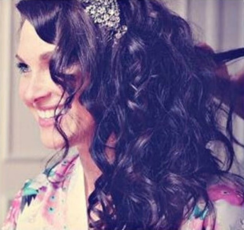 the joy in. a bride's face when she sees herself ready for the big day.   Hair and makeup by Cecilia Acquaroli