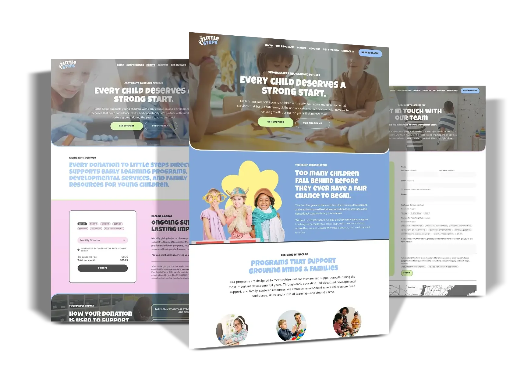 Little Steps Starter Squarespace Template (5 pages)