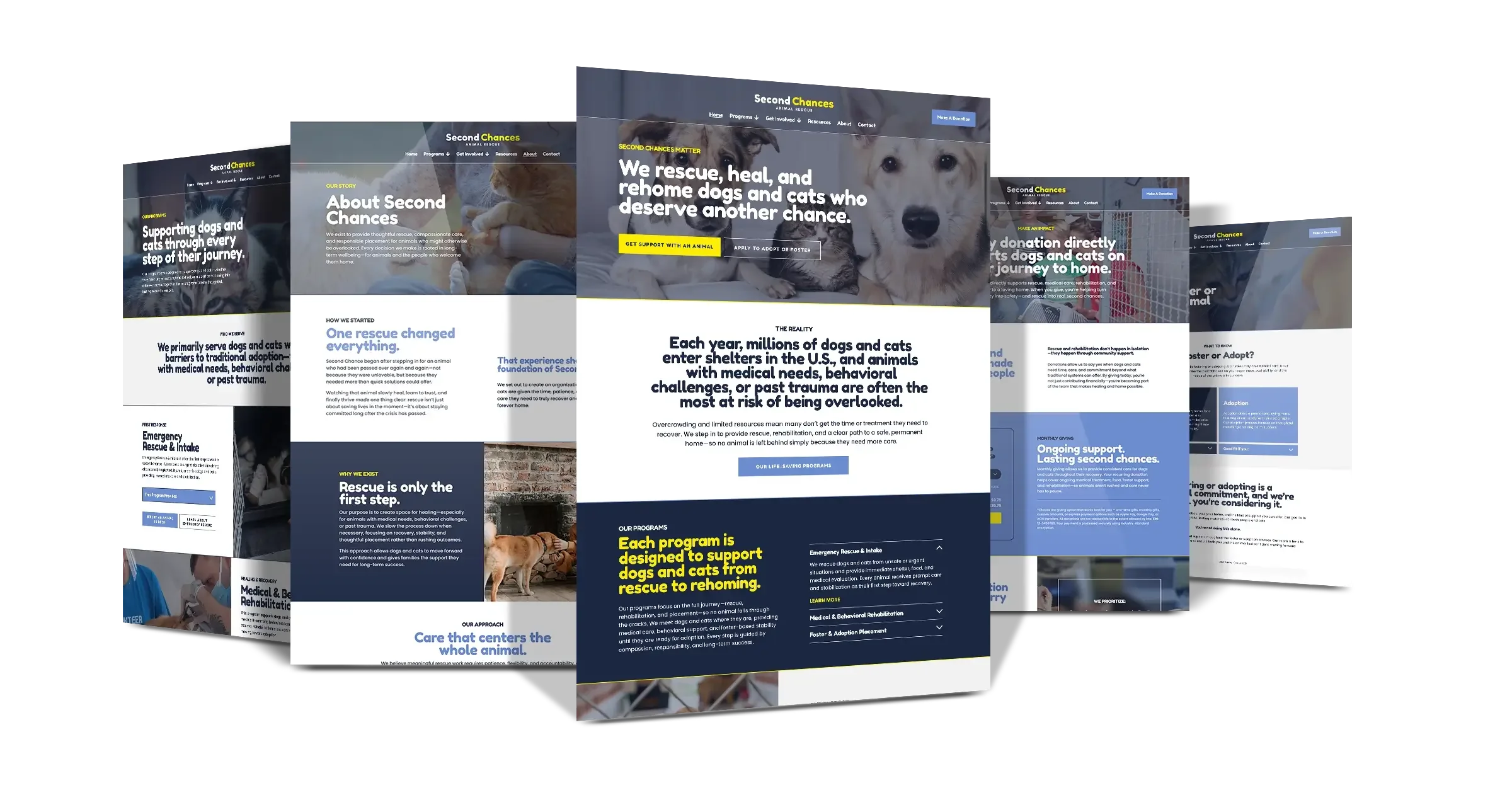 Second Chances Full Squarespace Template (20 pages)