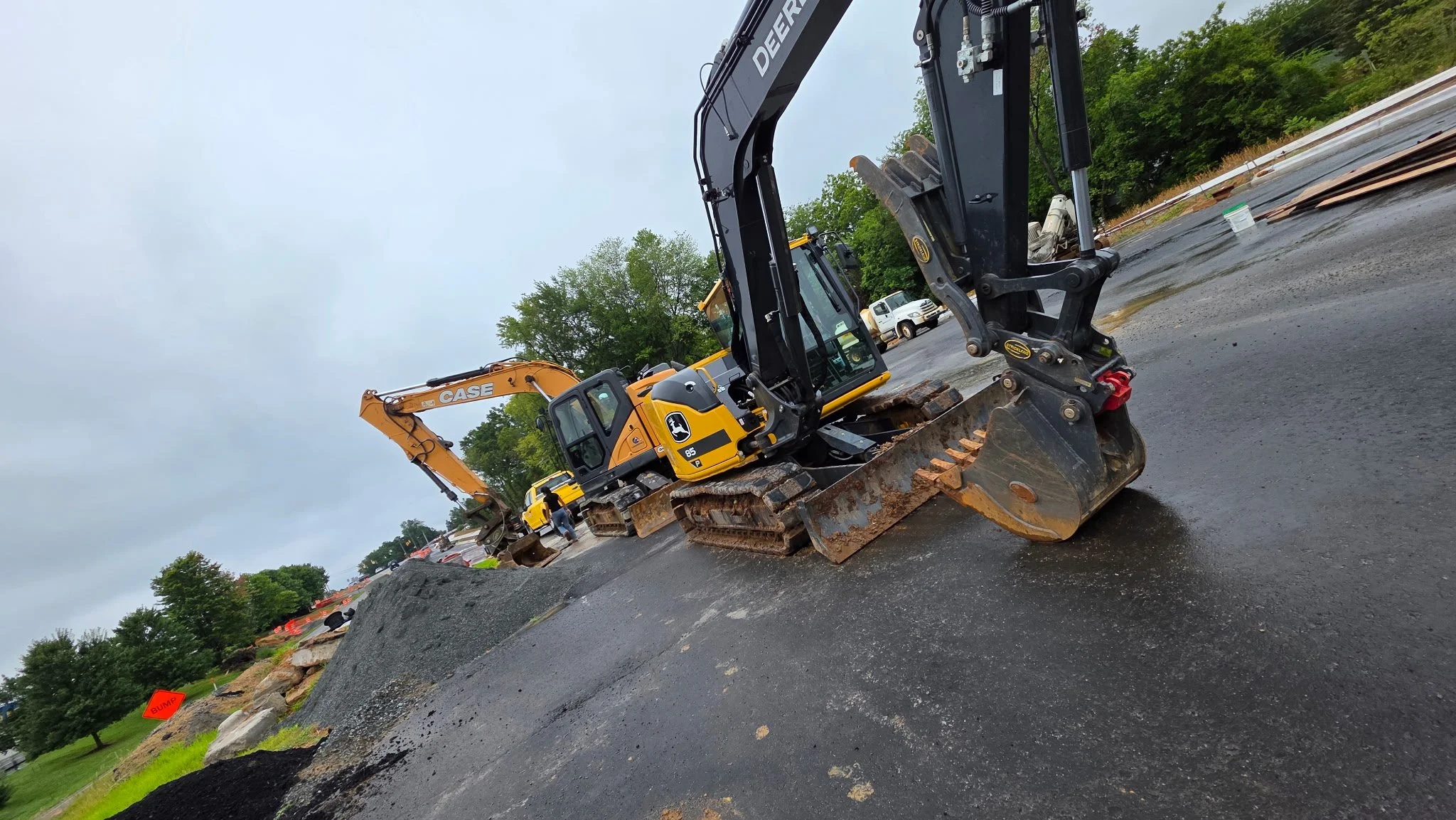 An image of an excavator