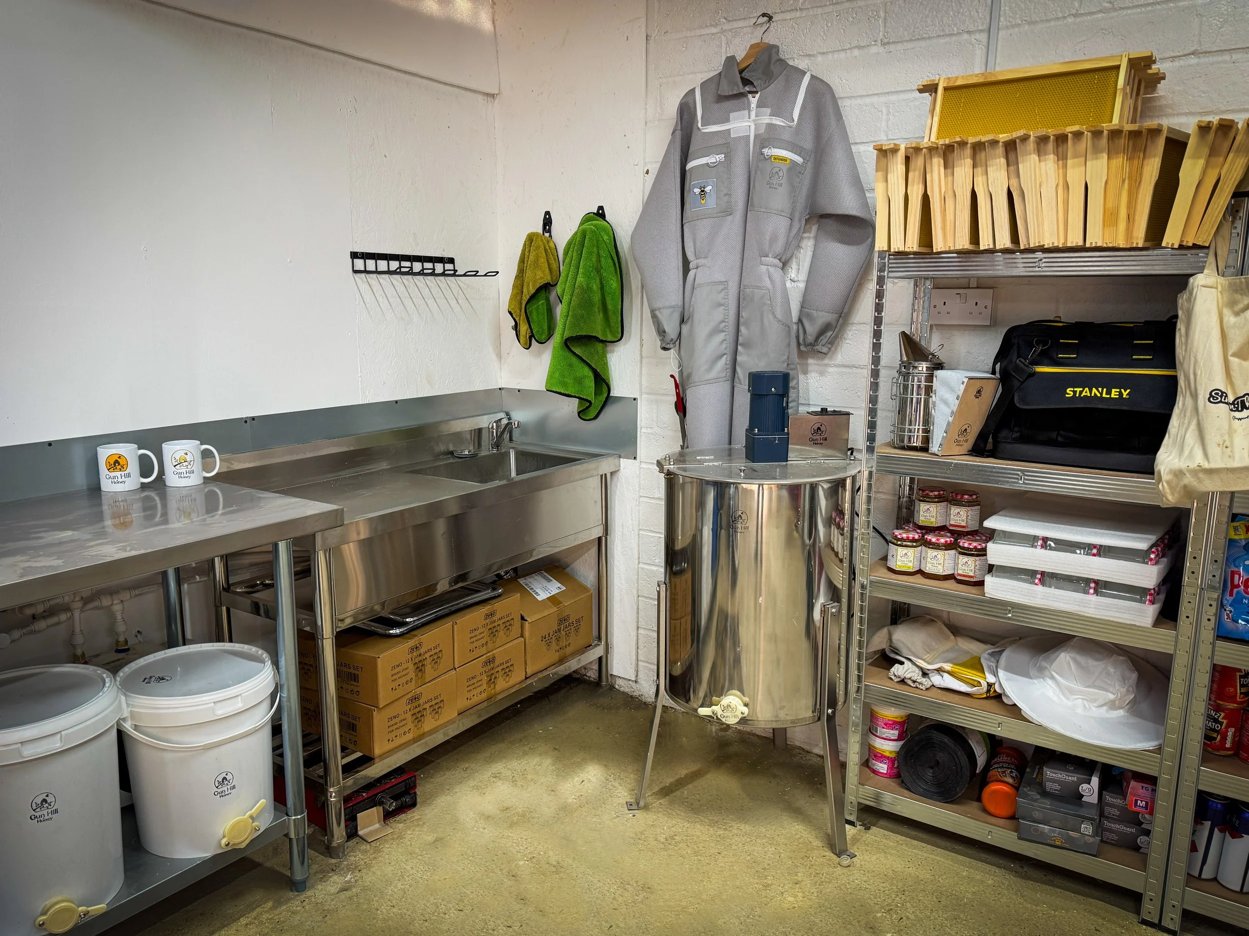 The new processing room is taking shape