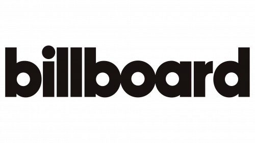 Black background with the lowercase word 'billboard' in large, bold font.
