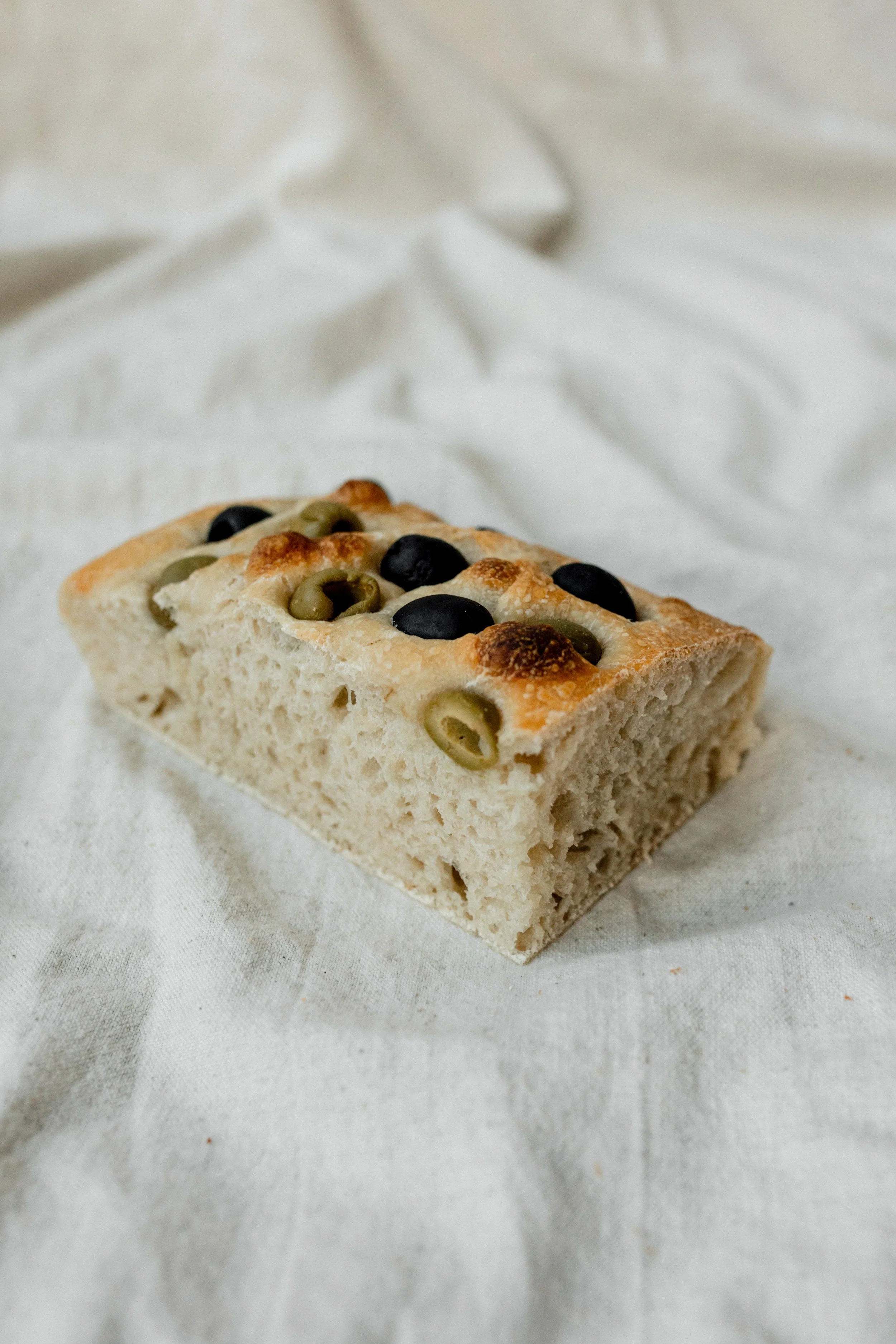 Focaccia met olijven