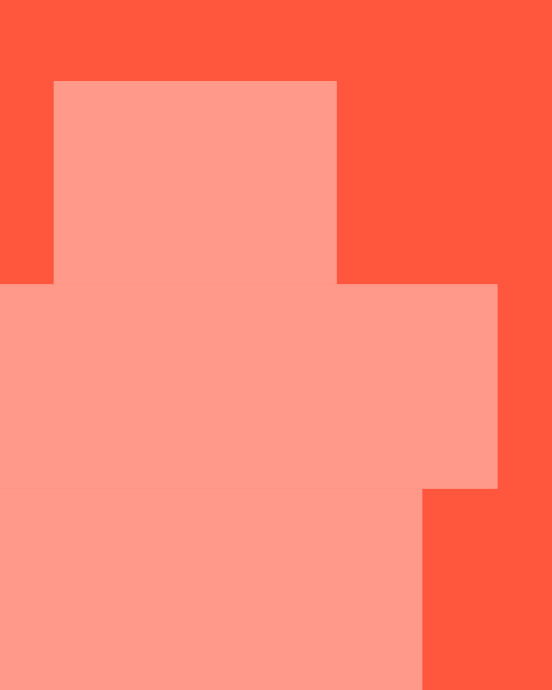 Abstract digital artwork with large blocks of pinkish and red colors.