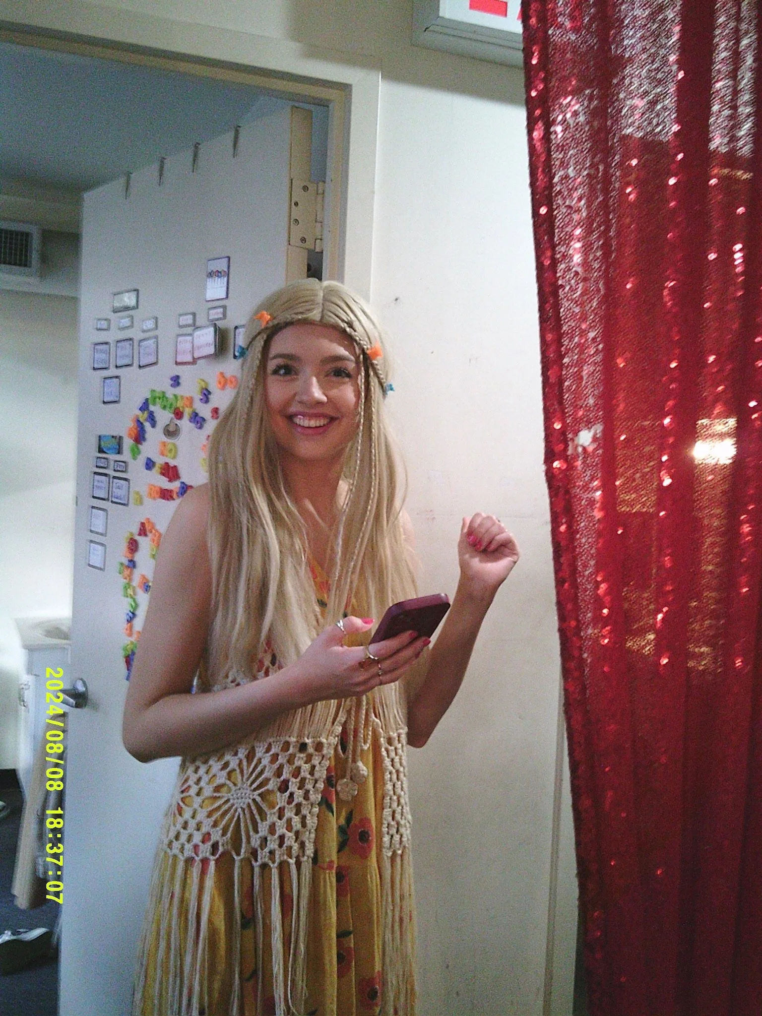 Backstage at "Friends! Off-Broadway"