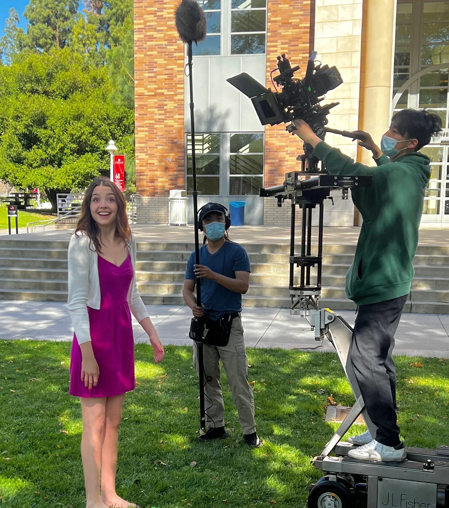 Behind the scenes of "Hung Up"