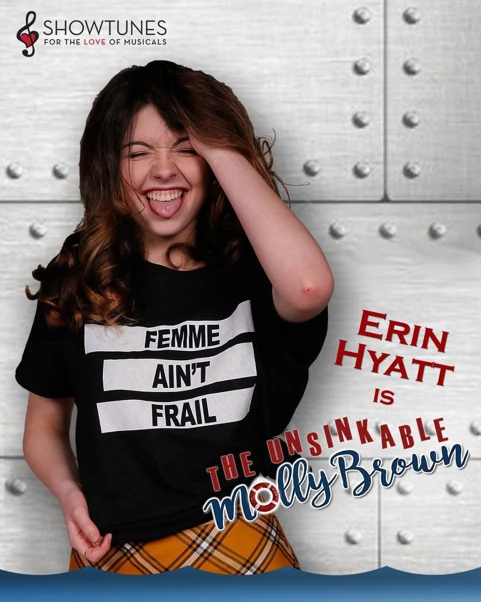 SHOWTUNES production poster for "The Unsinkable Molly Brown"