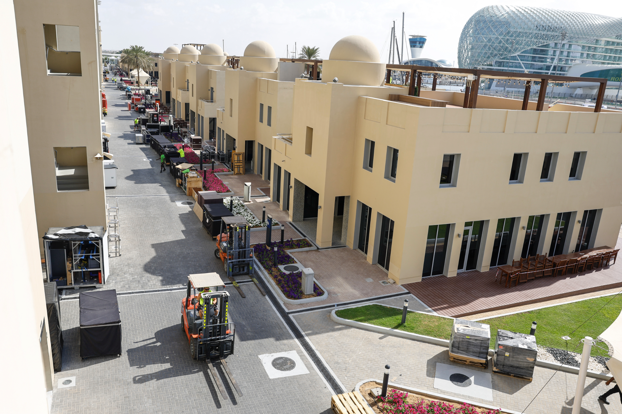 Yas Marina Circuit Formula 1 paddock