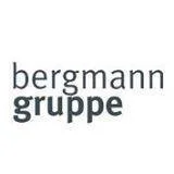 Logo der Bergmann Gruppe mit schwarzem Text auf weißem Hintergrund