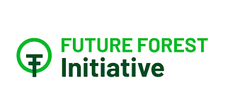 Logo der Future Forest Initiative, grün mit Baum- und Flussymbol.