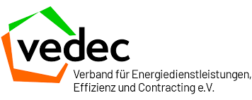 Logo des vedec, Verband für Energiedienstleistungen, Effizienz und Contracting e.V.