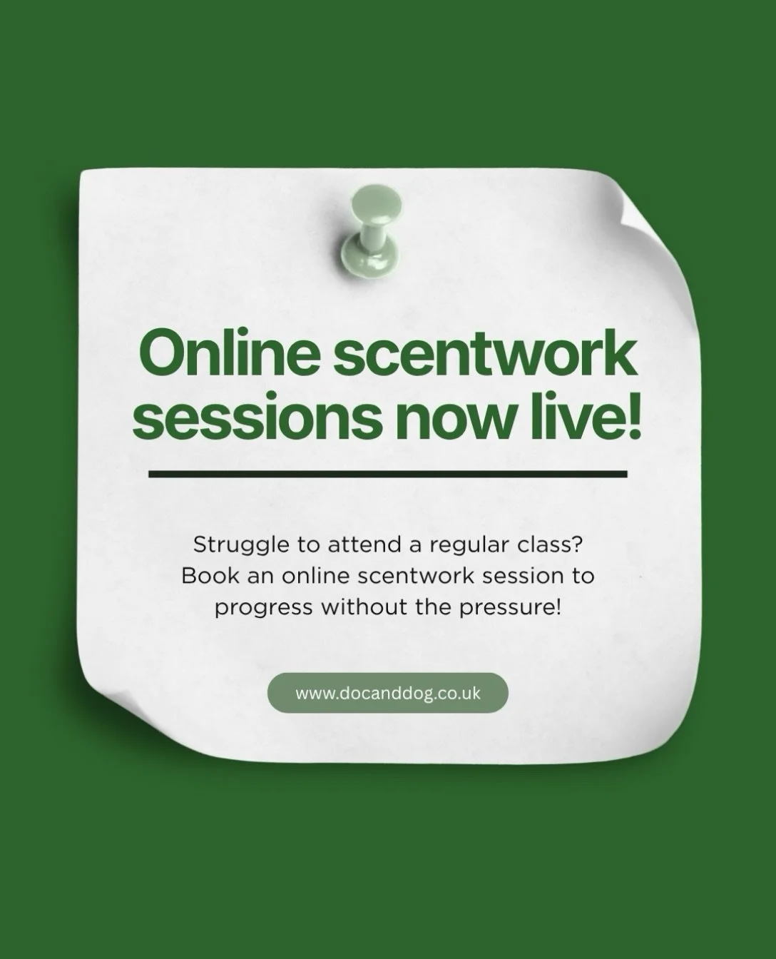 🐽 ONLINE SCENTWORK SESSIONS ARE HERE! 🐽

A few of you have been in touch to say you&rsquo;d love to get involved in scentwork but live too far away to attend regular classes - well, now you can&hellip;

Love scentwork but struggling to make regular