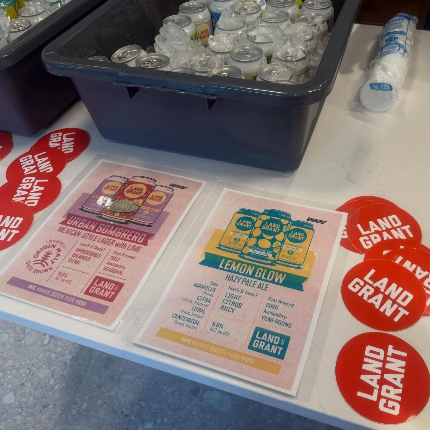 🍻 What a perfect evening to have a beer tasting! 🍻

Thank you to @landgrantbrewing for coming out to Jaeger Square and doing a sampling for our residents! We chose three different beers - Something Hoppy, Urban Sombrero and Lemon Glow! 

It was the