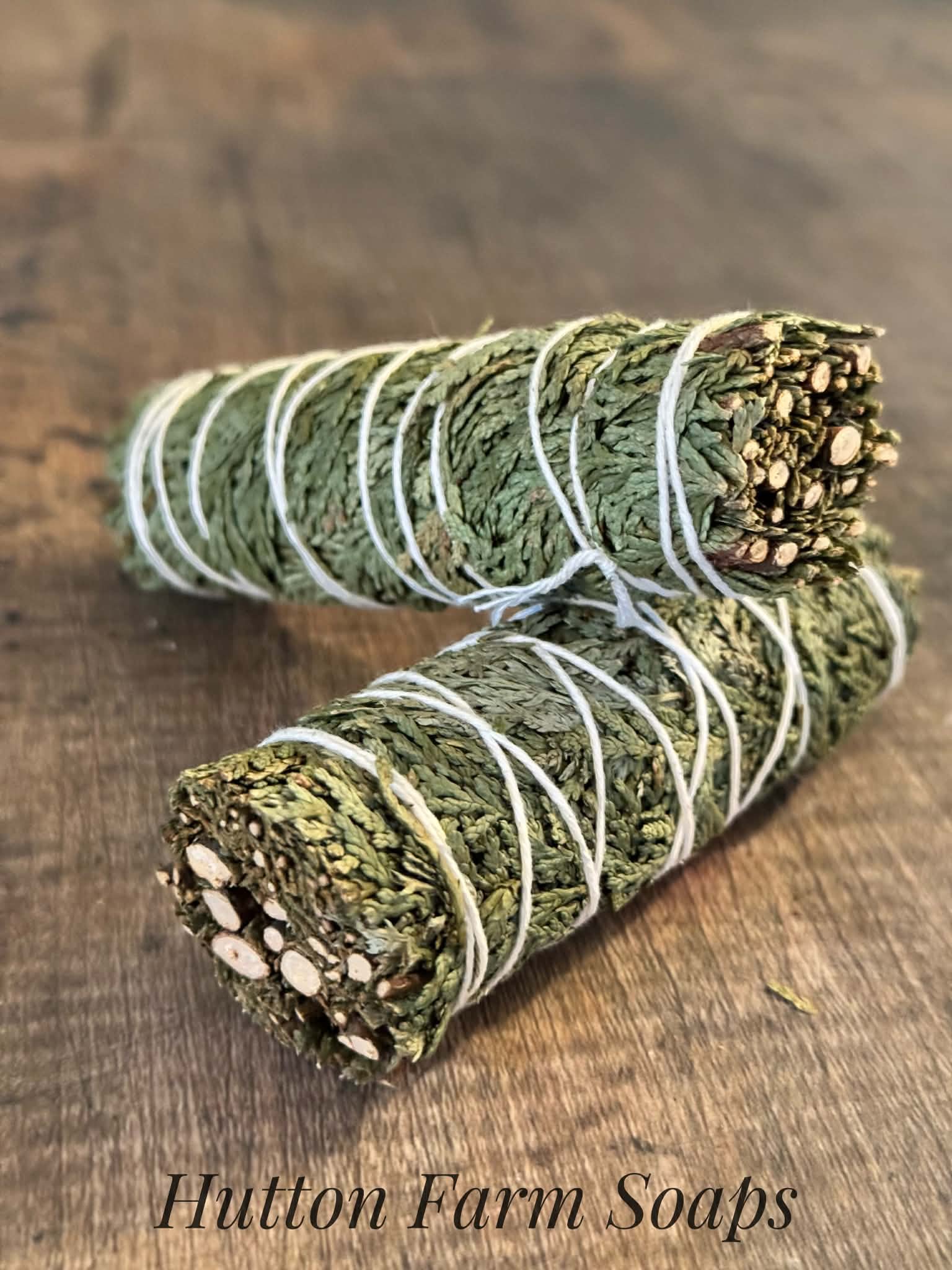 Organic Cedar Smudge Stick — Hand‑Wrapped
