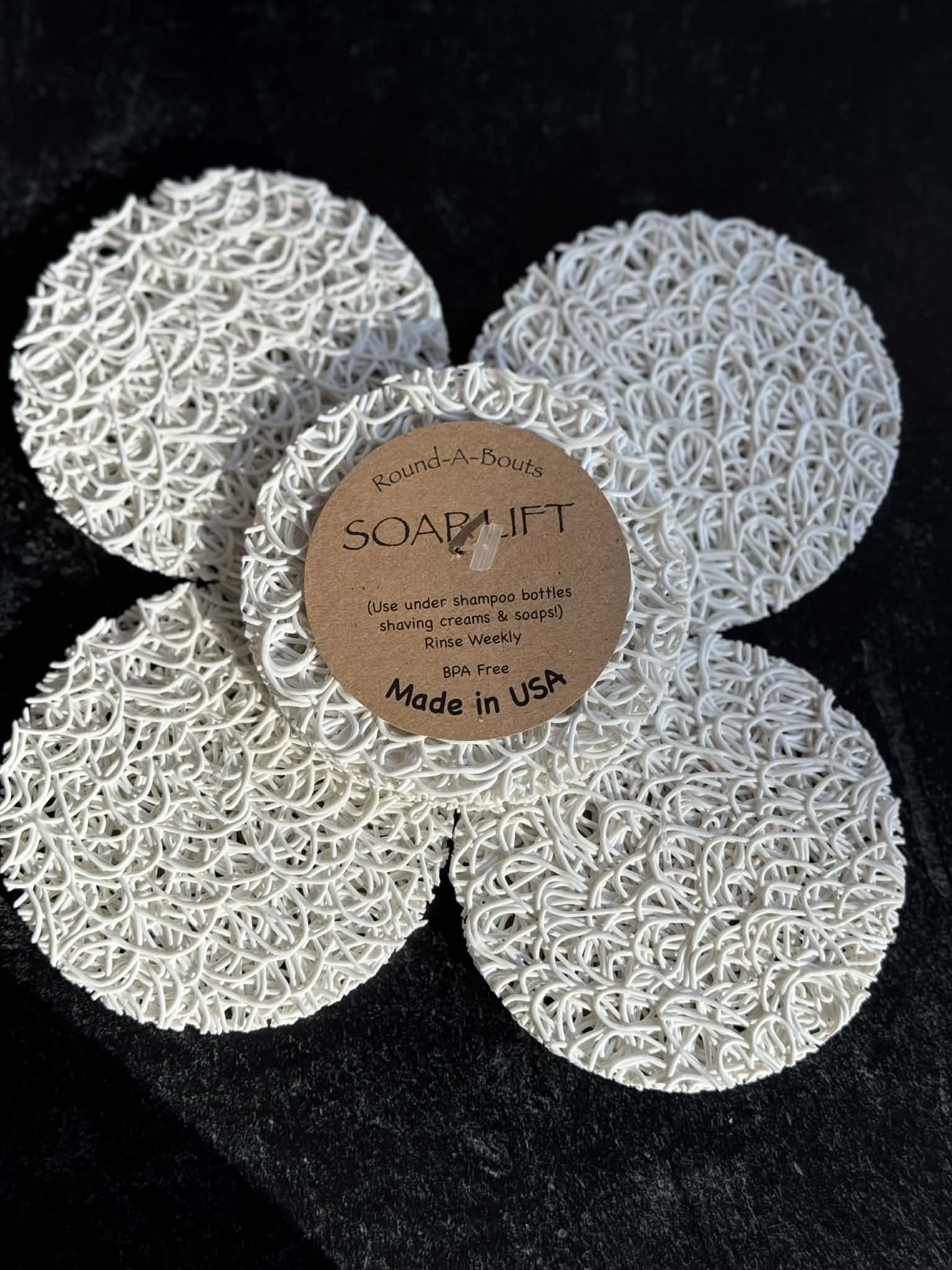 Round Soap Saver Lift® - White