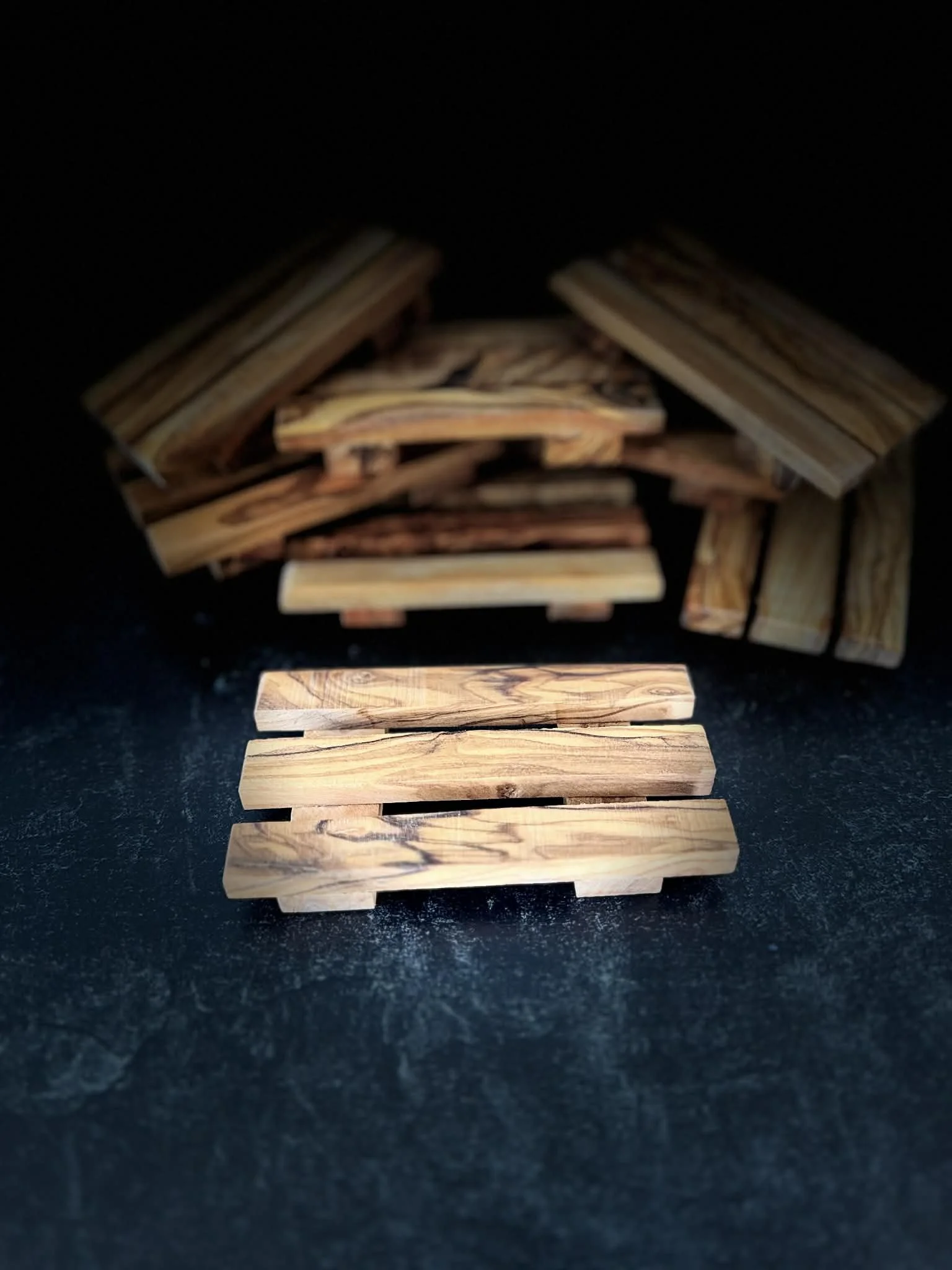 Palette Olive Wood Soap Dish