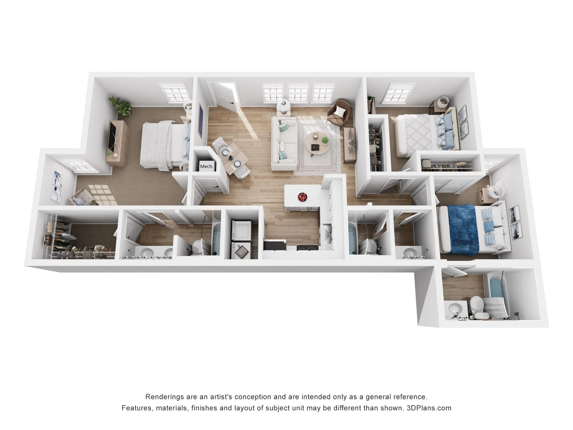 C2 | Three Bedroom | Three Bathroom