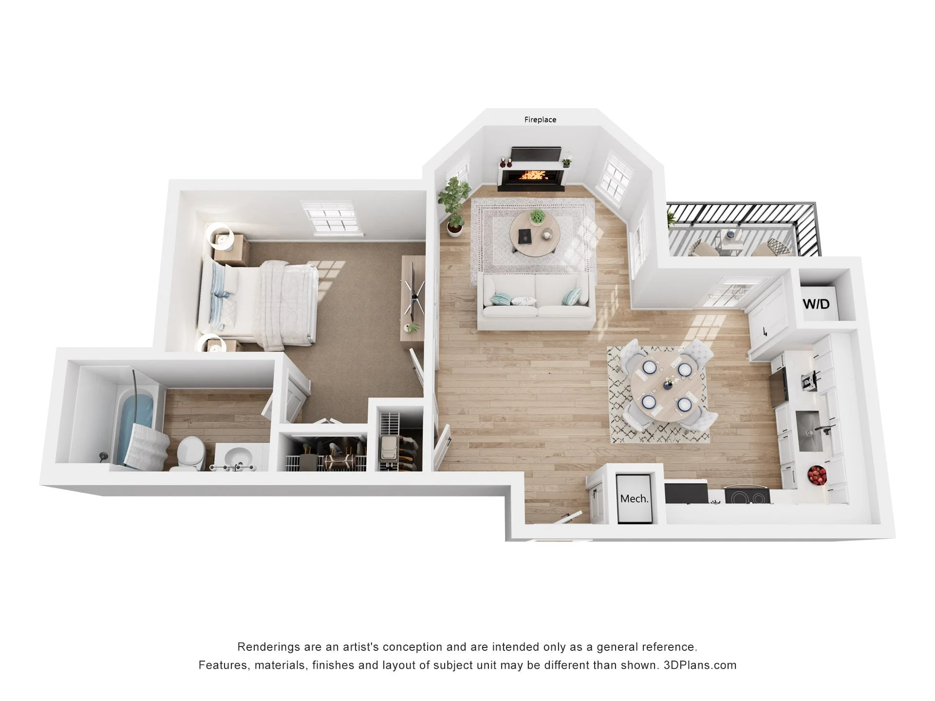 A1 | One Bedroom | One Bathroom