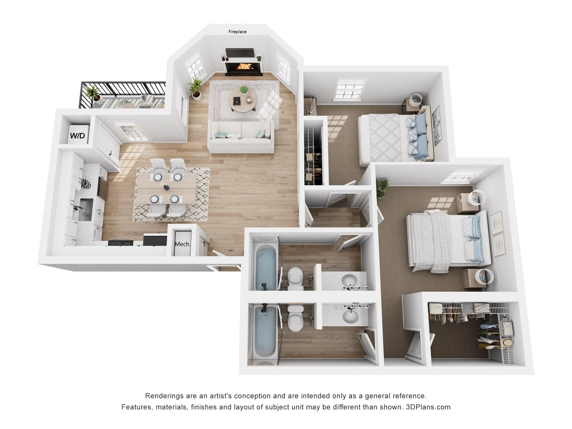 B1 | Two Bedroom | Two Bathroom