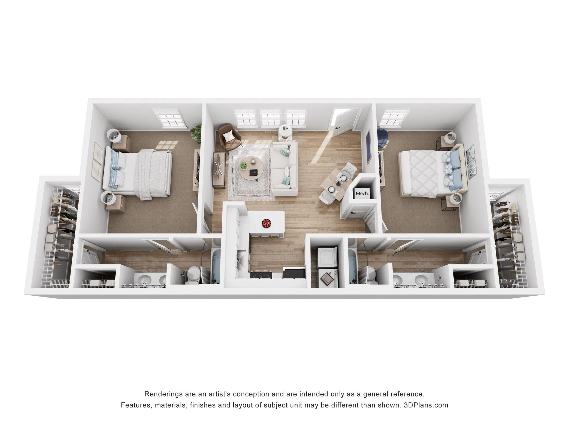 B3 | Two Bedroom | Two Bathroom