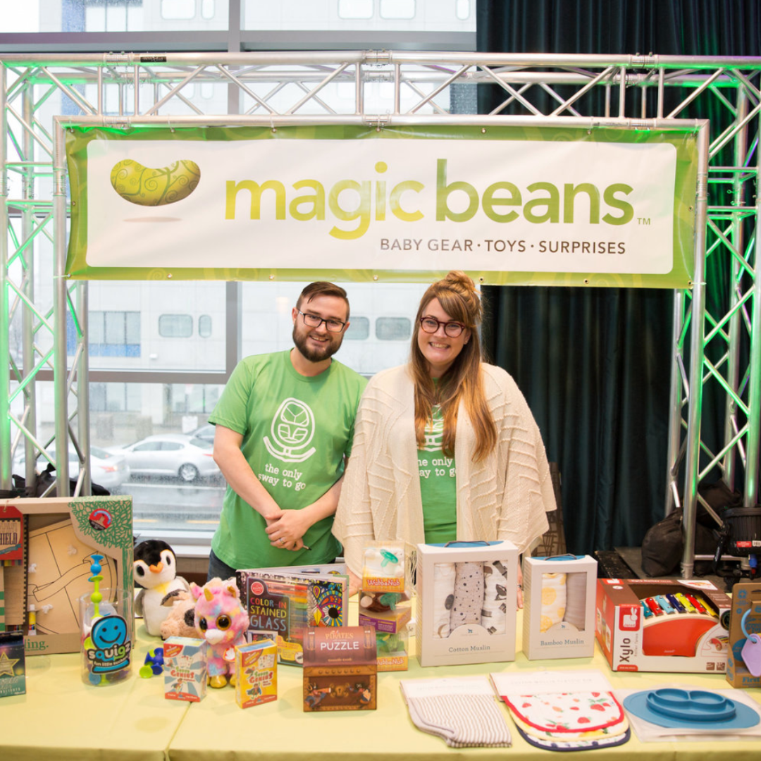 Magic Beans tradeshow booth banner