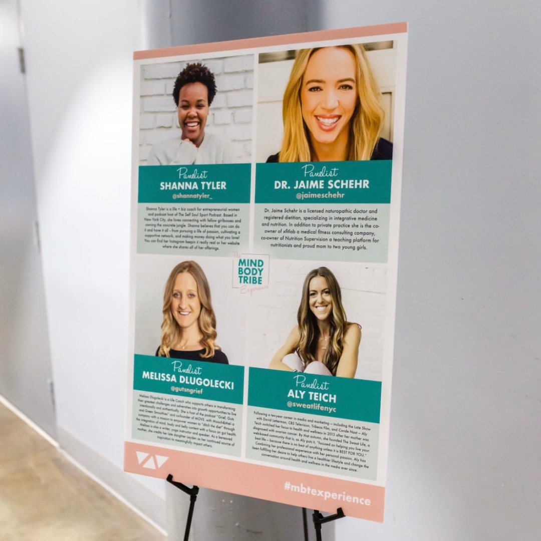 Event panelist sign