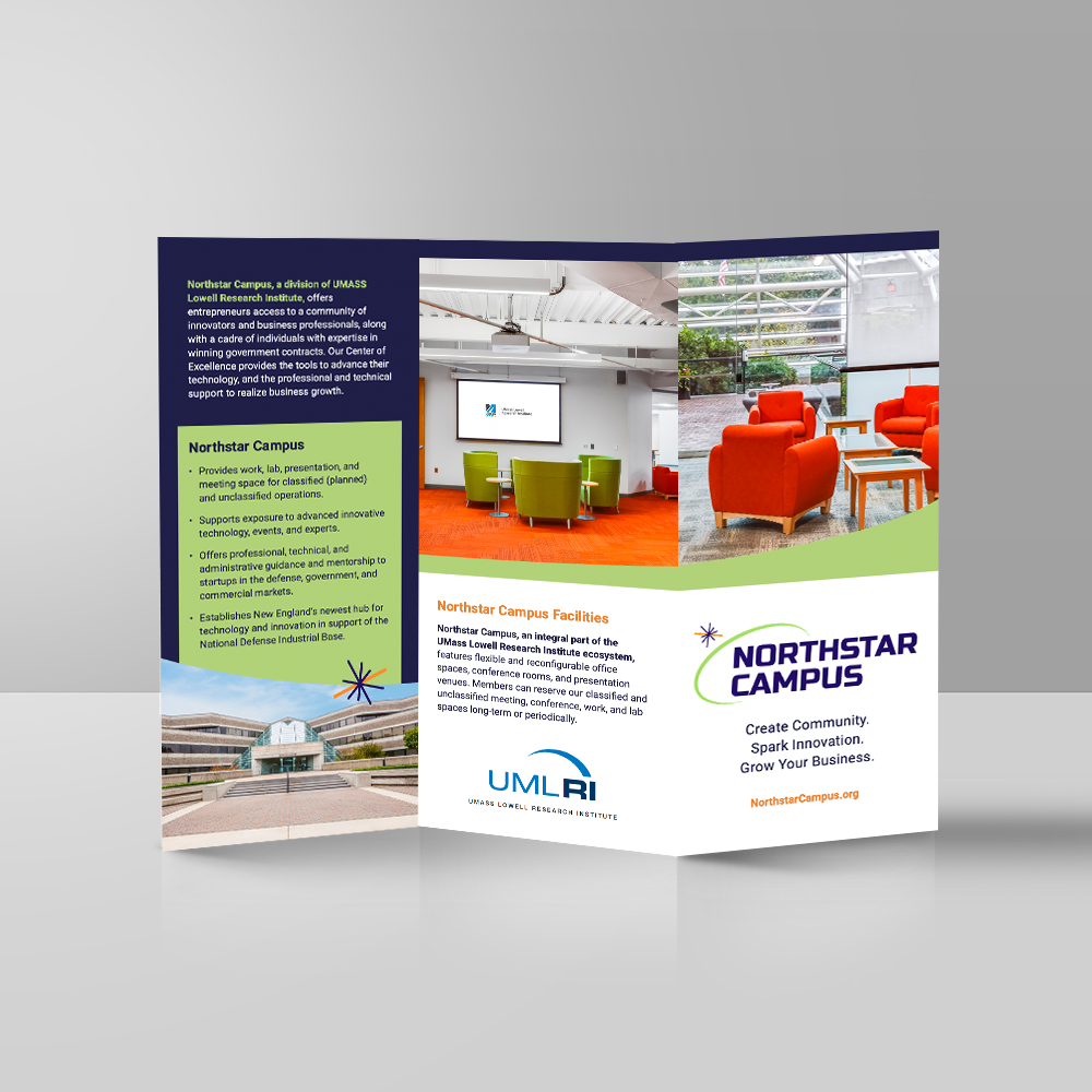 Northstar Campus trifold brochure design