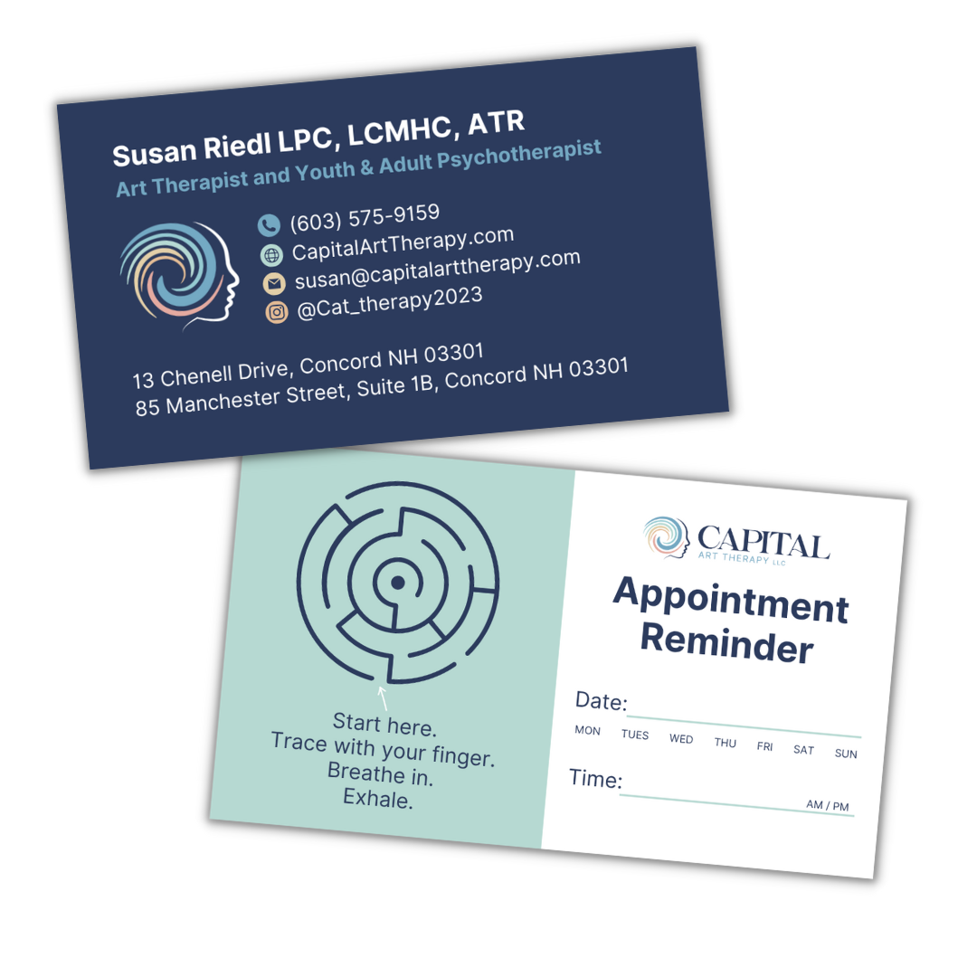 Capital Art Therapy business card design