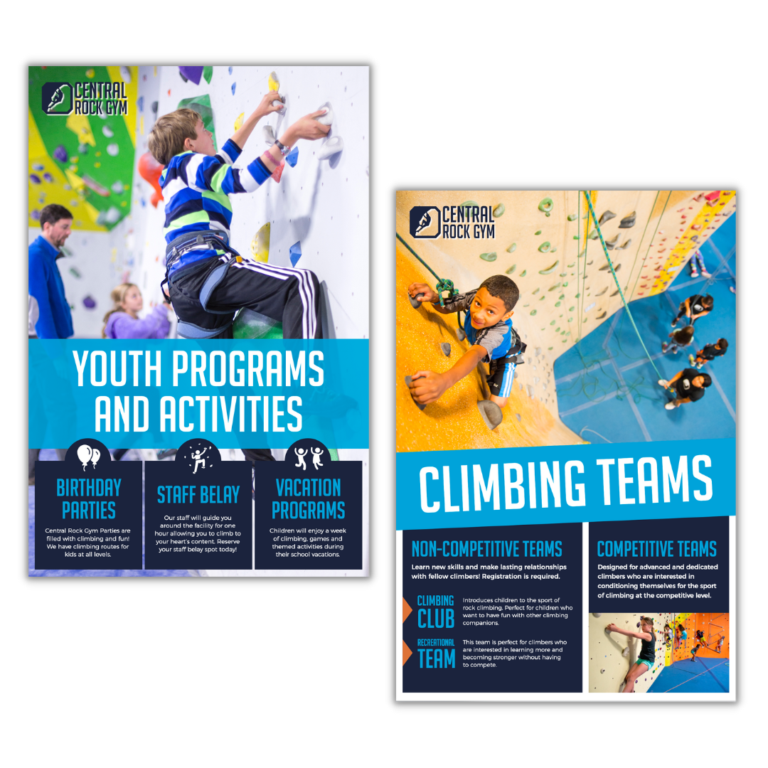Central Rock Gym poster design