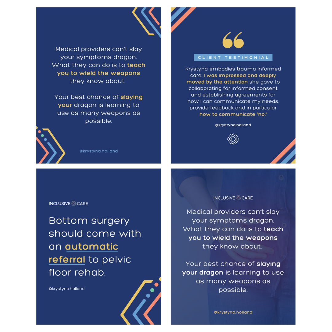 Inclusive Care Canva Instagram templates