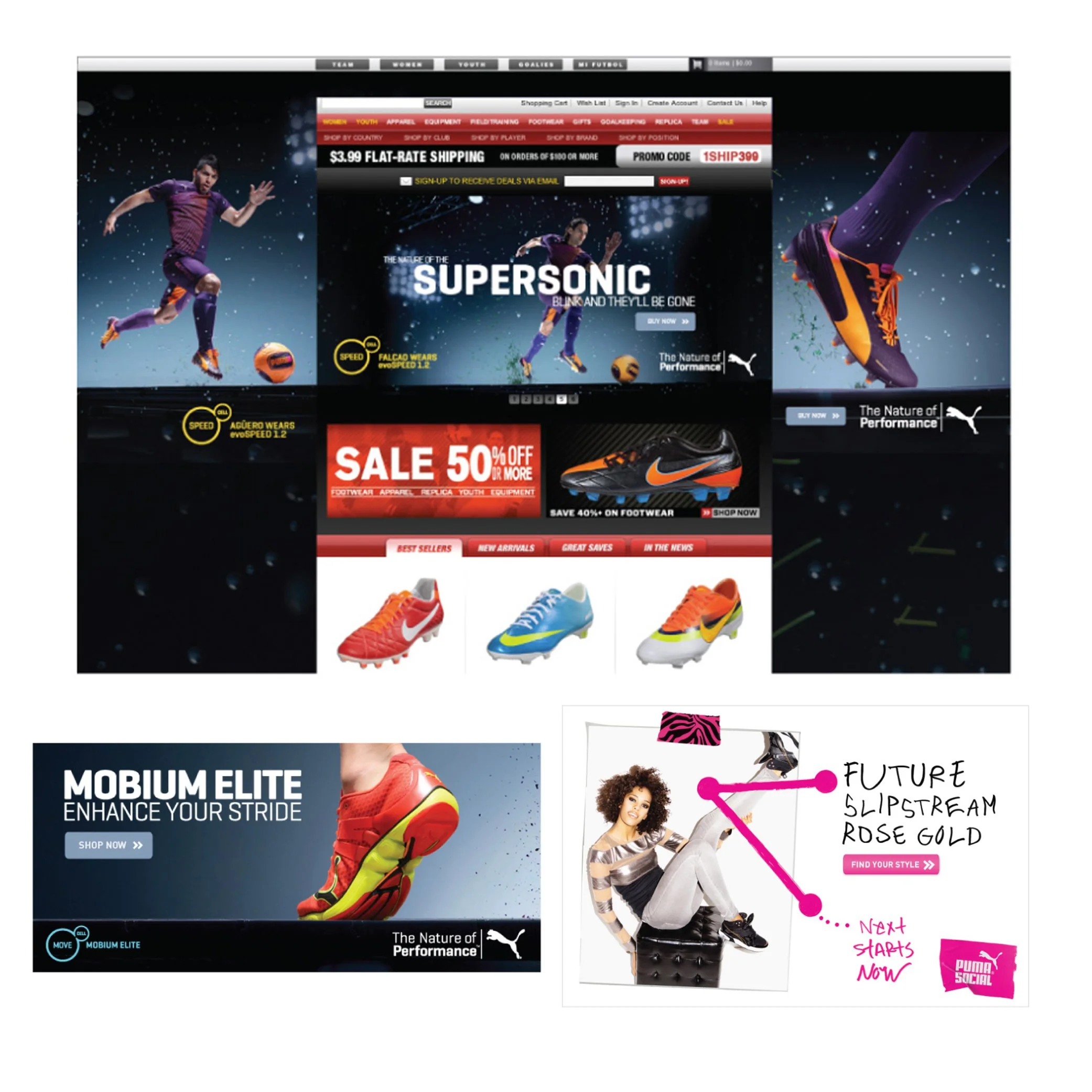 PUMA website banners