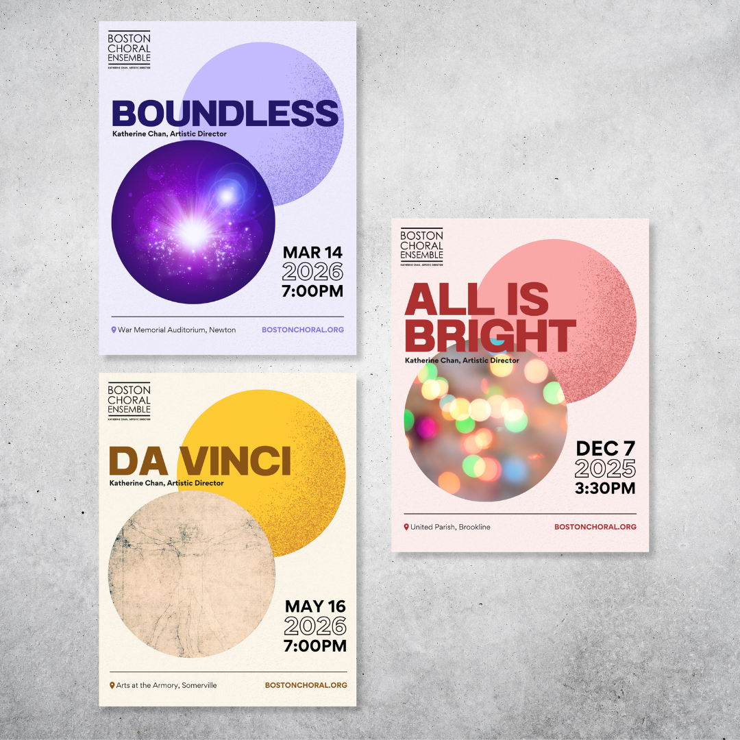Boston Choral Ensemble show posters