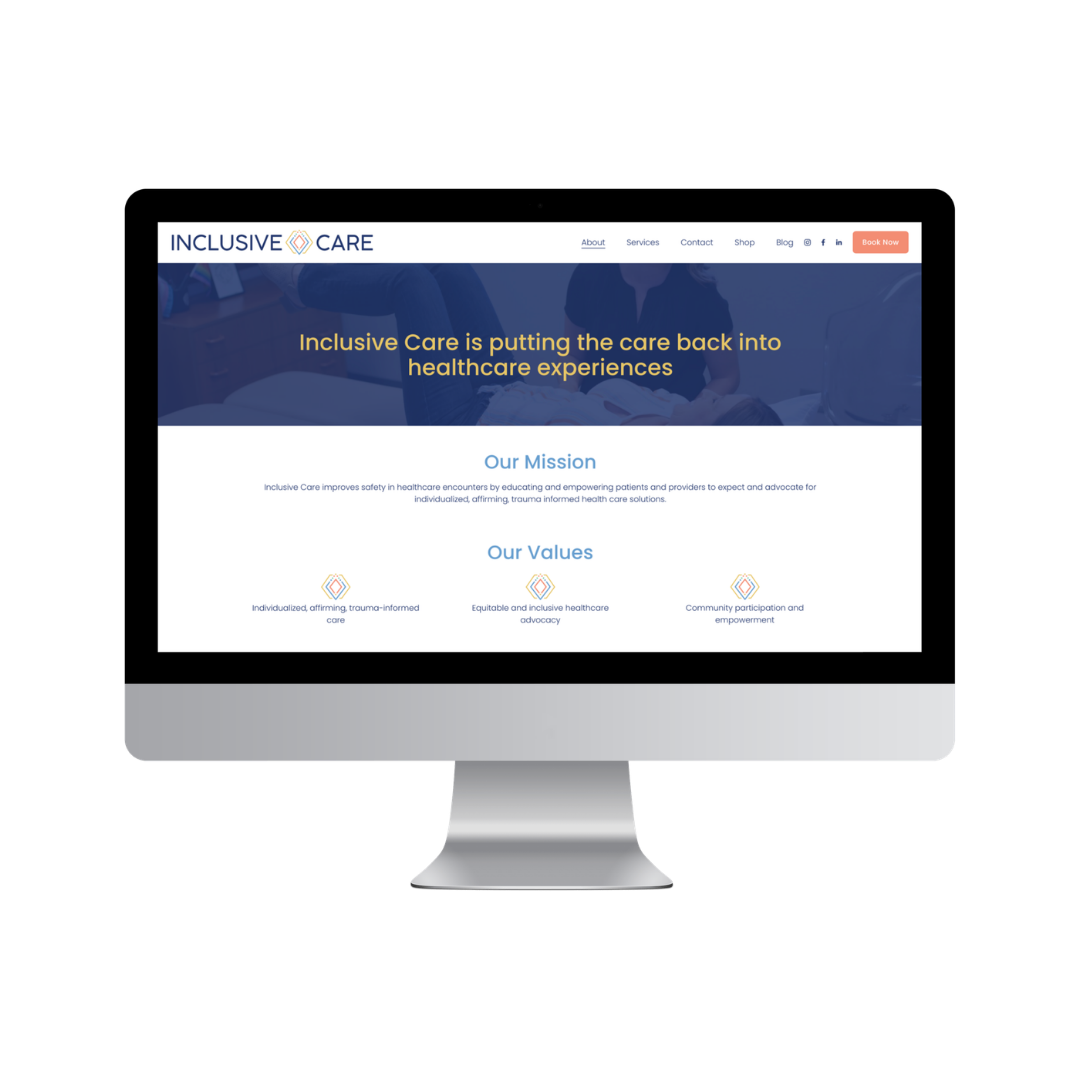 Inclusive Care Pelvic Floor Physical Therapy Squarespace website