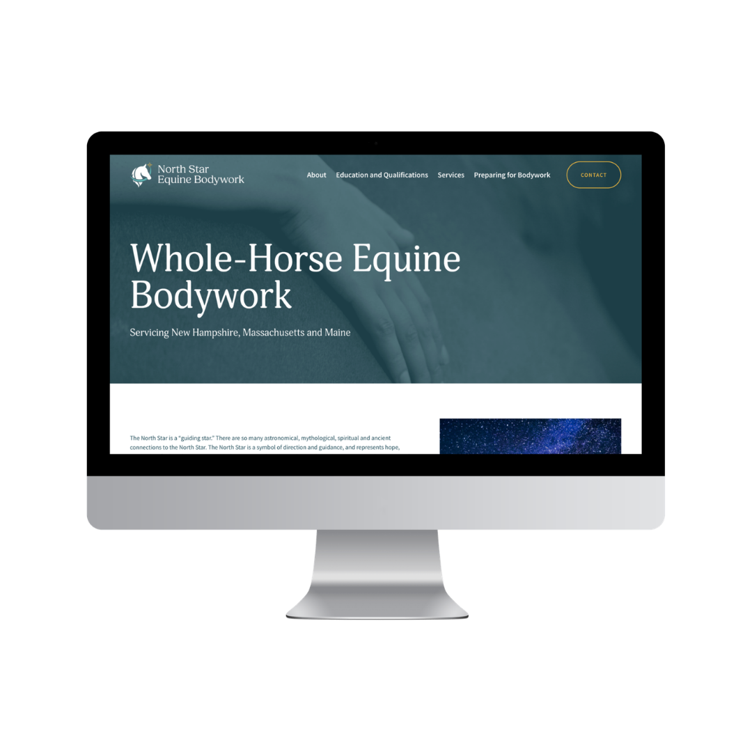 North Star Equine Bodywork Squarespace website