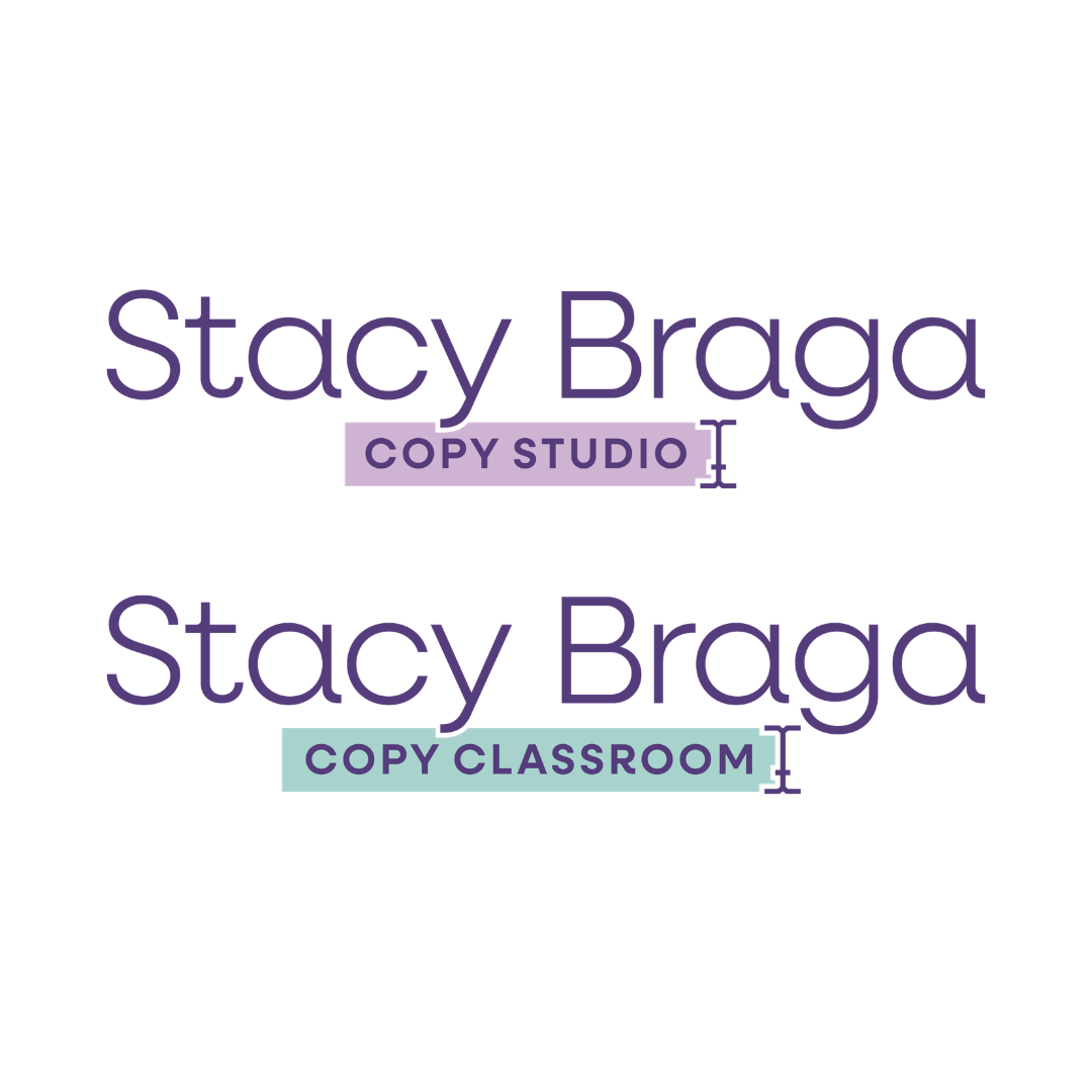 Stacy Braga Copy Studio and Copy Classroom logos