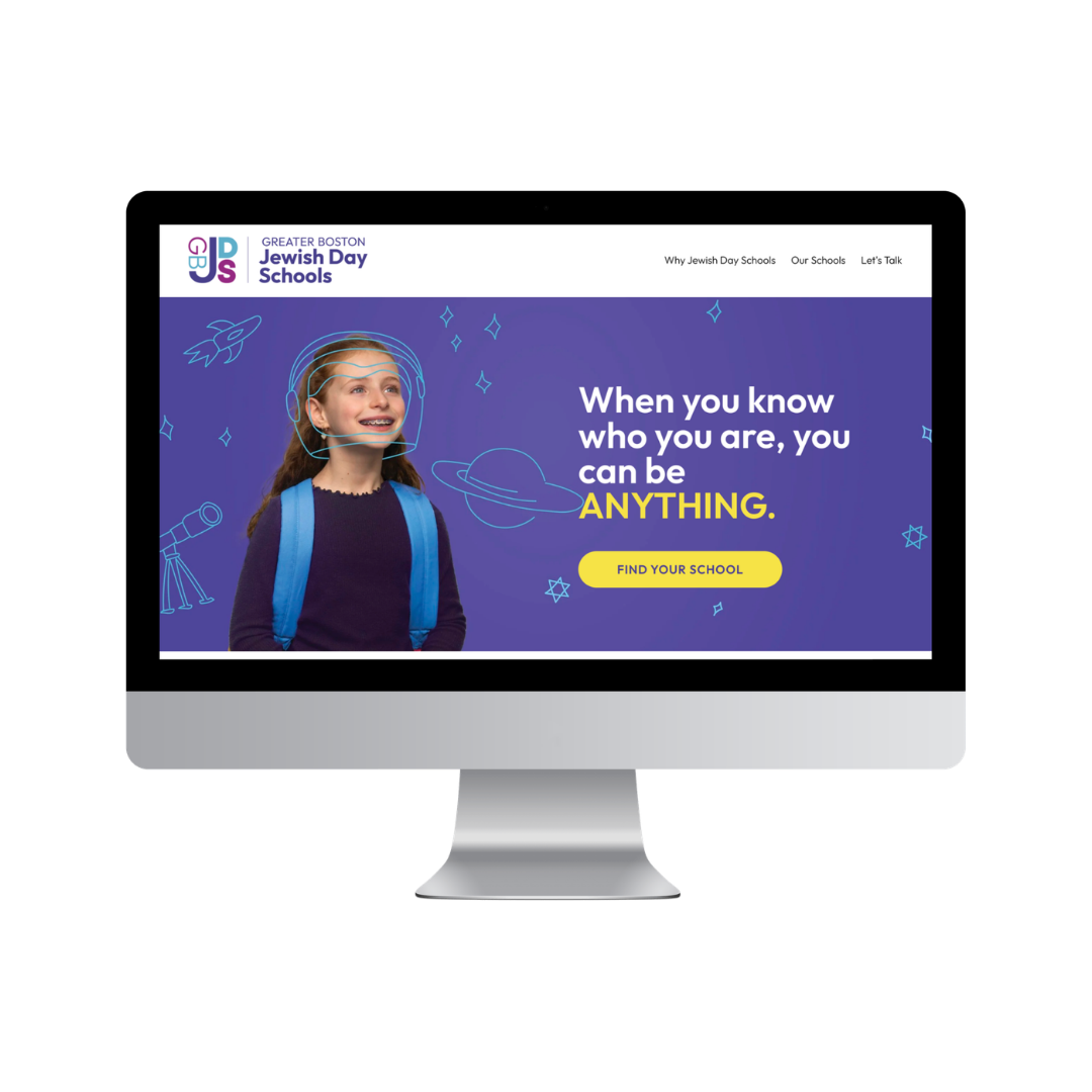 Greater Boston Jewish Day Schools Squarespace website