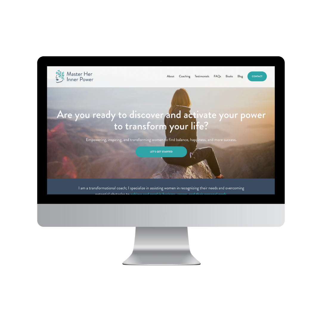 Master Her Inner Power Coaching Squarespace website