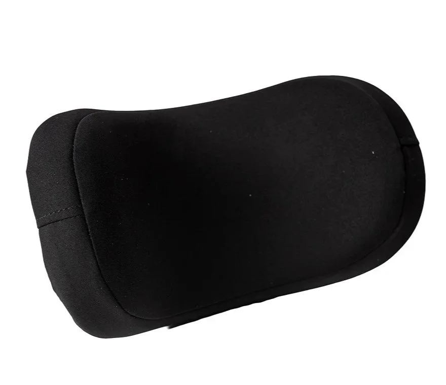 A black motorcycle or bicycle seat with a curved shape and smooth surface.