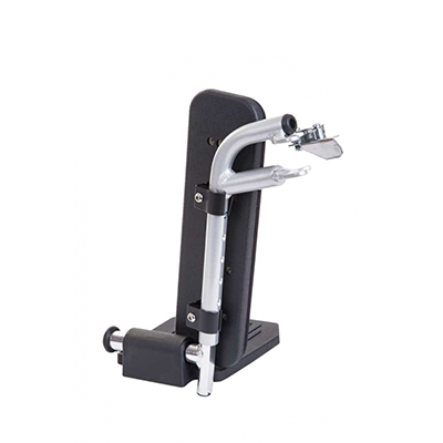 A sit-up or abdominal exercise machine with a padded backrest, foot support, and handles.