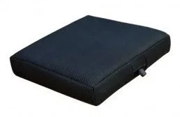 Black foam cushion or seat pad with a strap underneath