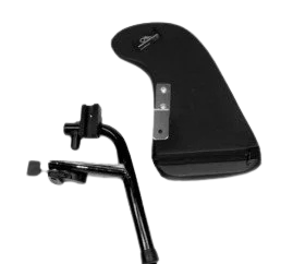 Black and gray foot pedal for a sewing machine or industrial equipment.