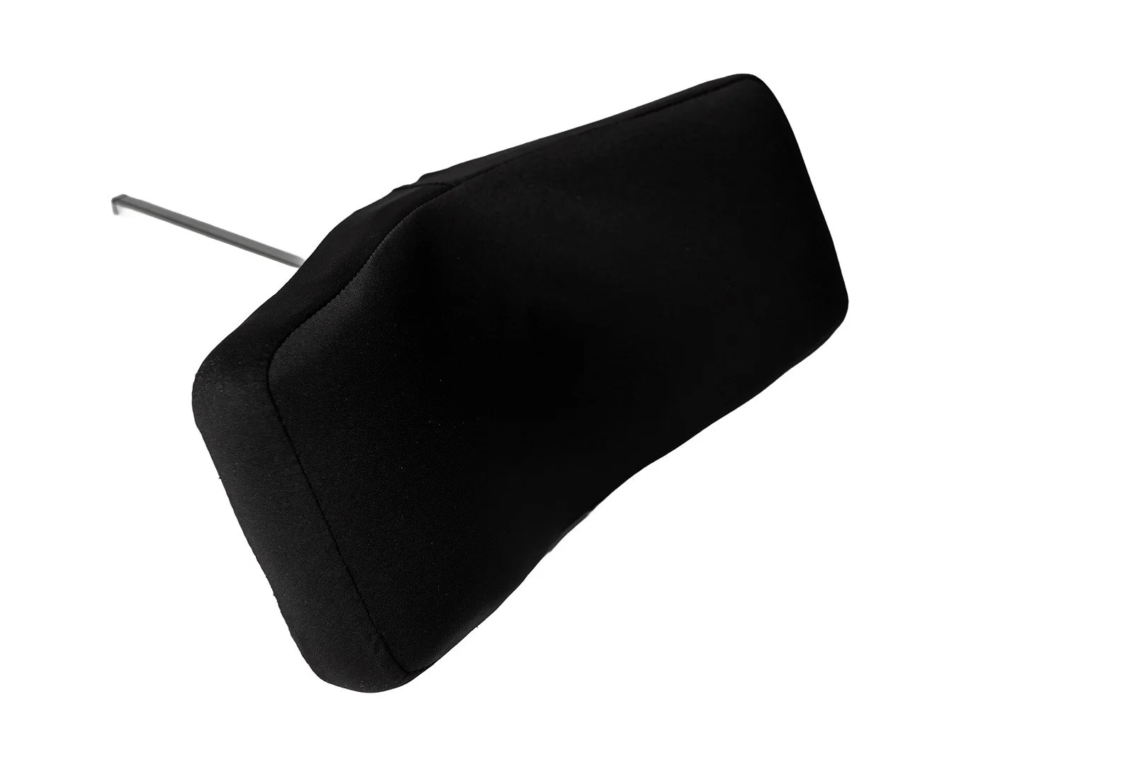 Black carrying case with a handle or latch, isolated on a white background.